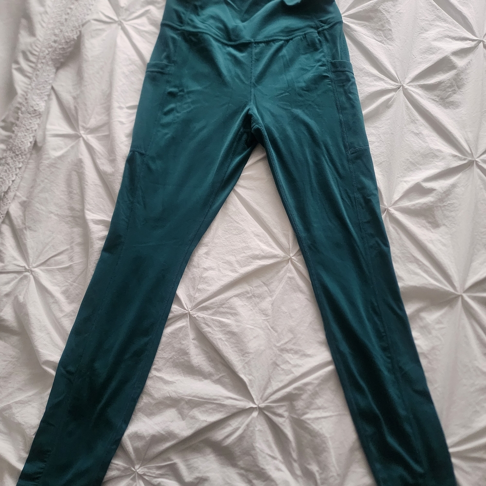 Roots Teal Pocket Leggings